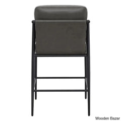 Atiko Swivel Upholstered 27.2’’ Counter And Bar Stool With Metal Frame (Set Of 2)