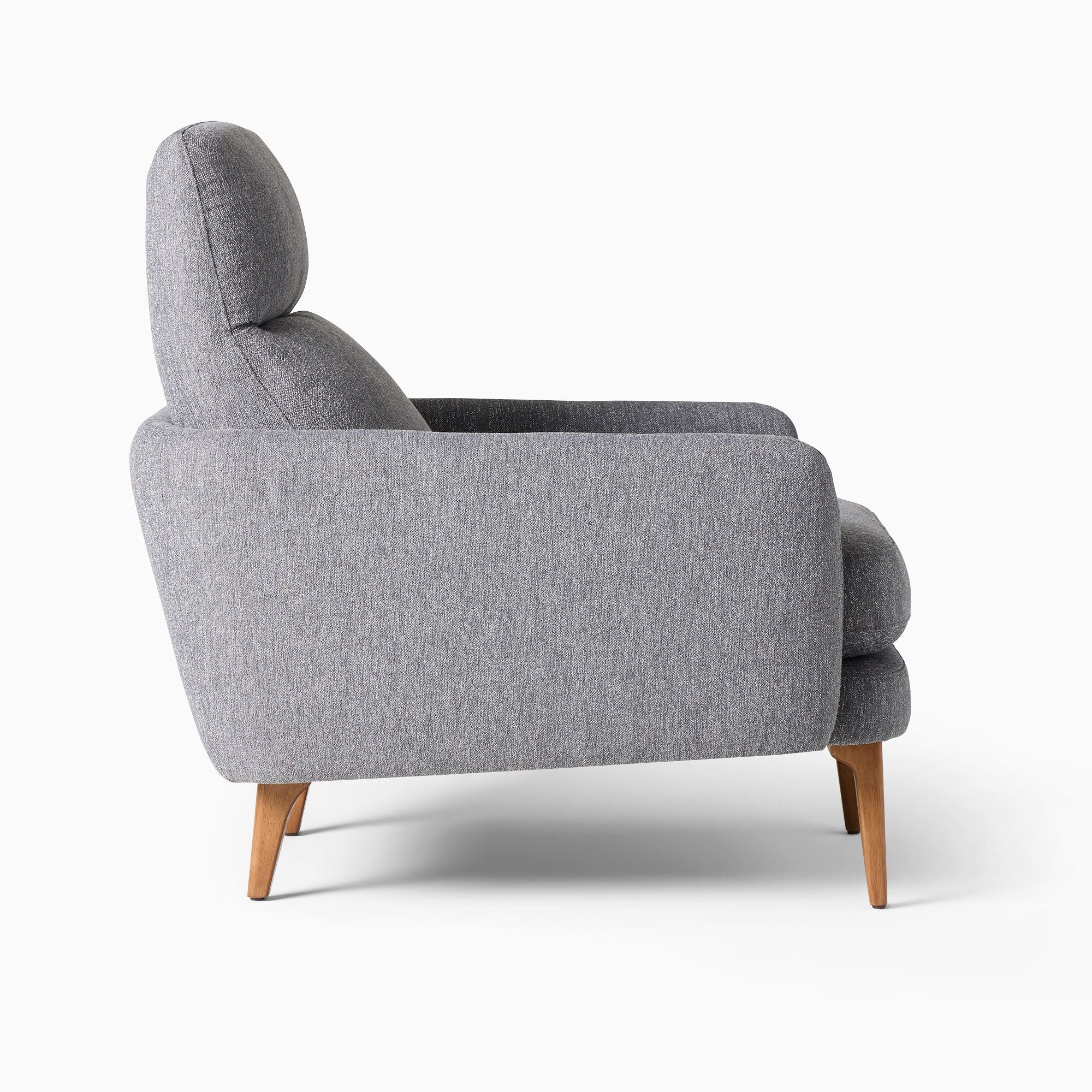 Ashwick Modern High Back Chair - Wooden Bazar