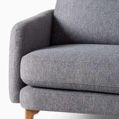 Ashwick Modern High Back Chair - Wooden Bazar