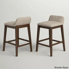 Auliffen Swivel Upholstered Counter And Bar Stool With Solid Wood Frame (Set Of 2)