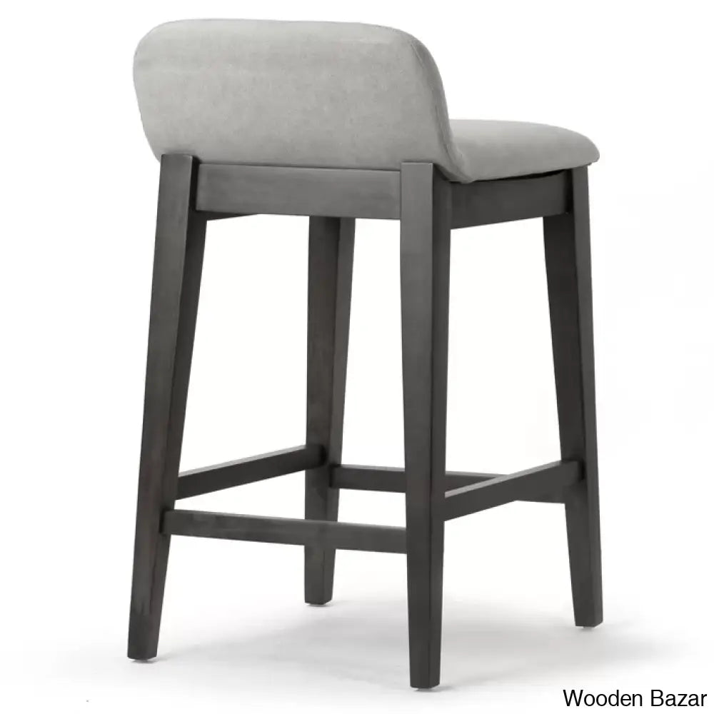 Auliffen Swivel Upholstered Counter And Bar Stool With Solid Wood Frame (Set Of 2)