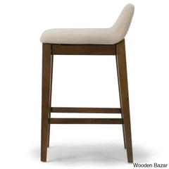 Auliffen Swivel Upholstered Counter And Bar Stool With Solid Wood Frame (Set Of 2)
