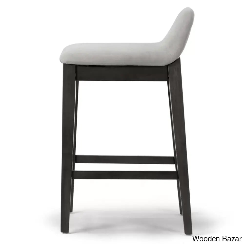 Auliffen Swivel Upholstered Counter And Bar Stool With Solid Wood Frame (Set Of 2)