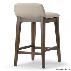 Auliffen Swivel Upholstered Counter And Bar Stool With Solid Wood Frame (Set Of 2)