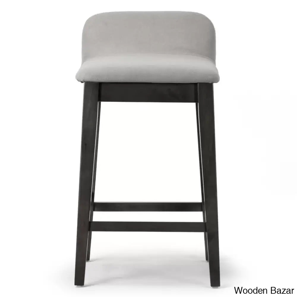 Auliffen Swivel Upholstered Counter And Bar Stool With Solid Wood Frame (Set Of 2)