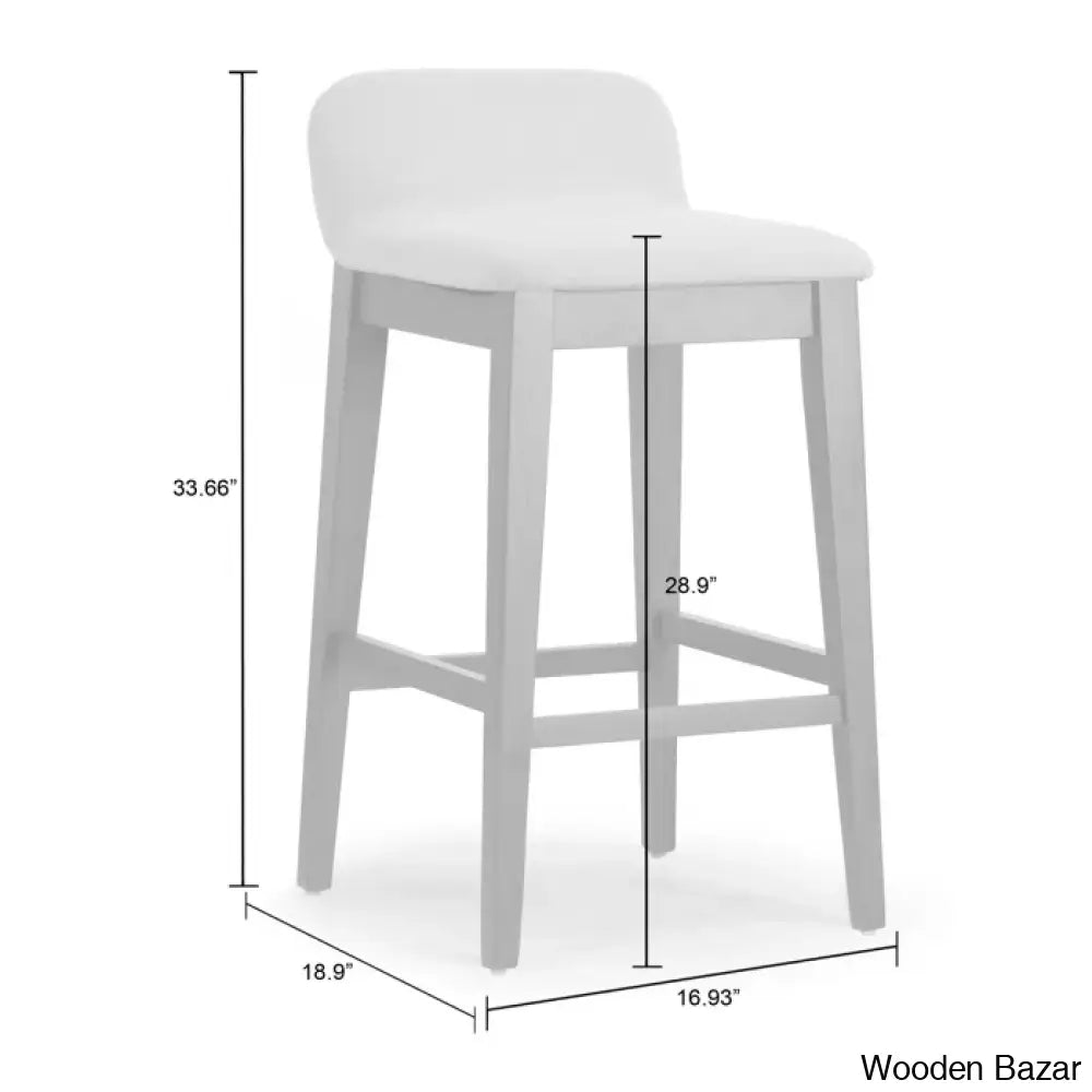 Auliffen Swivel Upholstered Counter And Bar Stool With Solid Wood Frame (Set Of 2)