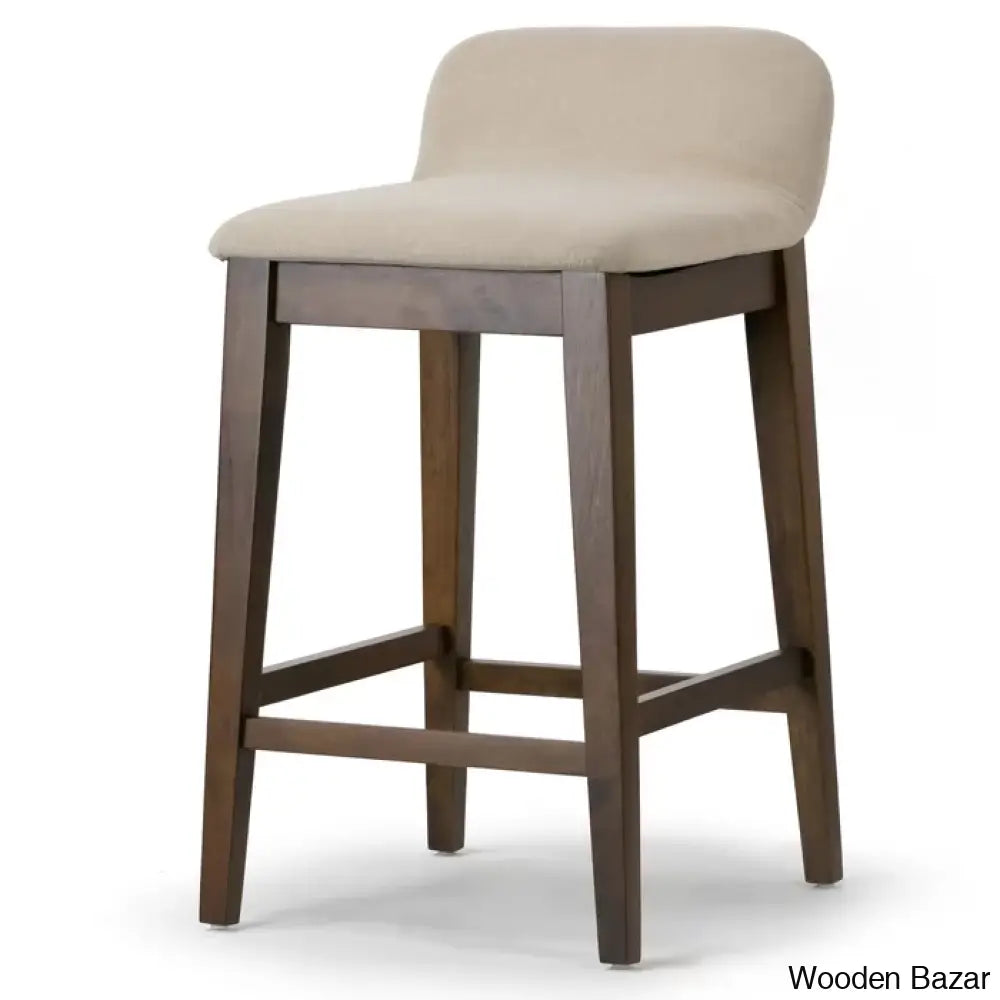 Auliffen Swivel Upholstered Counter And Bar Stool With Solid Wood Frame (Set Of 2)