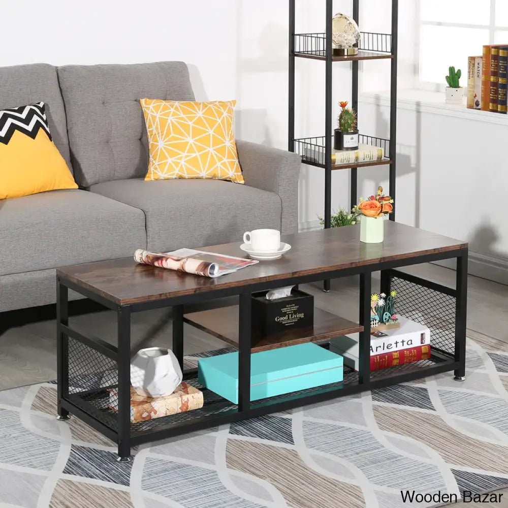 Auxtern Coffee And Center Table With Storage