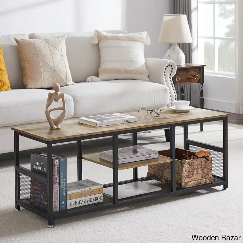 Auxtern Coffee And Center Table With Storage