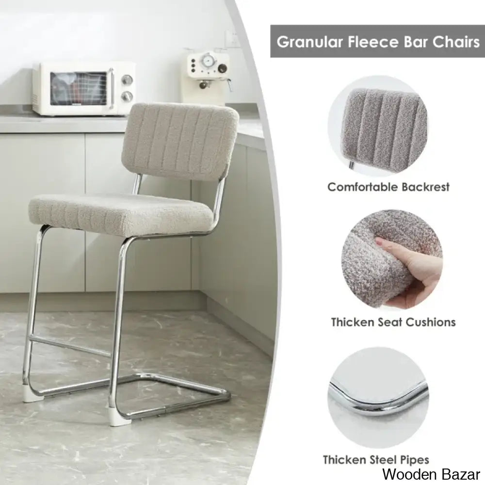 Avaiyaz Swivel Upholstered 27’’ Counter And Bar Stool With Metal Frame (Set Of 2)