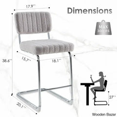 Avaiyaz Swivel Upholstered 27’’ Counter And Bar Stool With Metal Frame (Set Of 2)