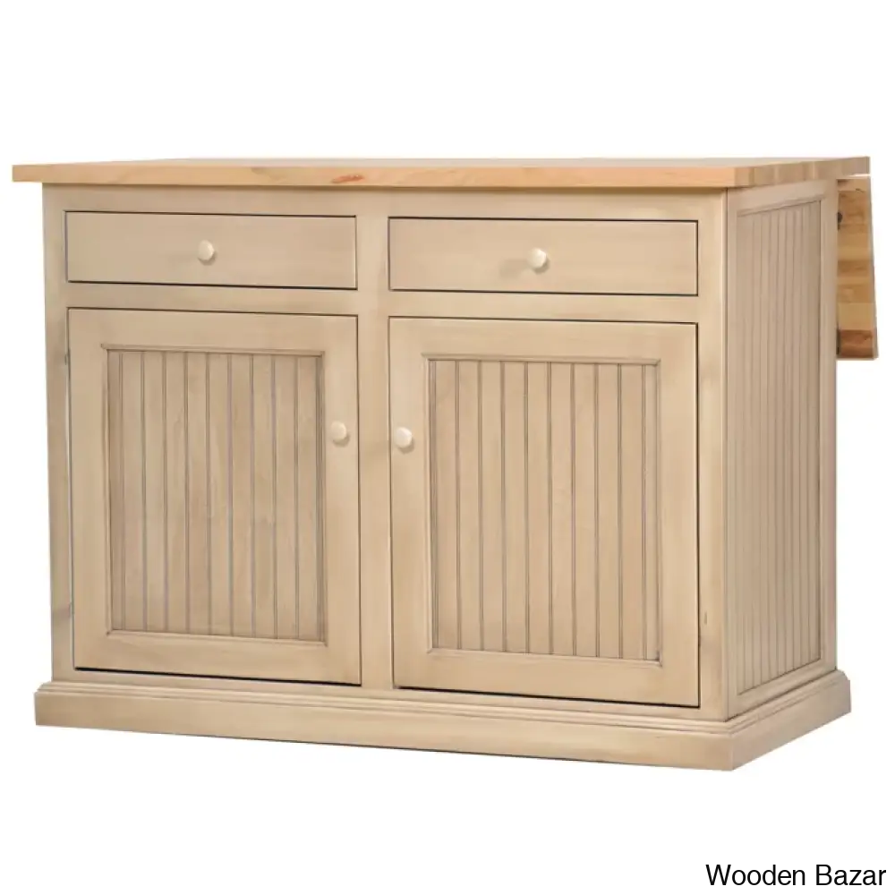 Avant Solid Wood Kitchen Island Trolley Cart Cabinet Kitchen Island With Storage