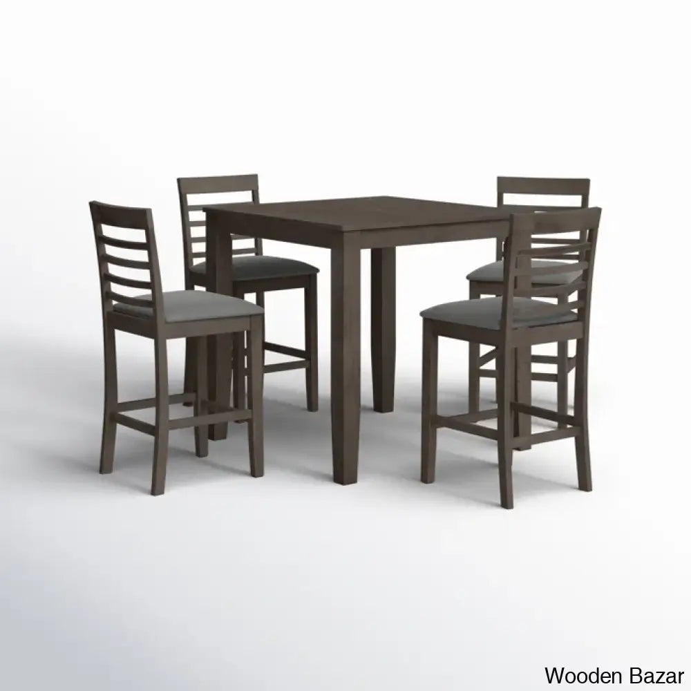 Axes New 4 Seater Wooden Dining Table Set- Bazar