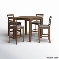 Axes New 4 Seater Wooden Dining Table Set- Bazar