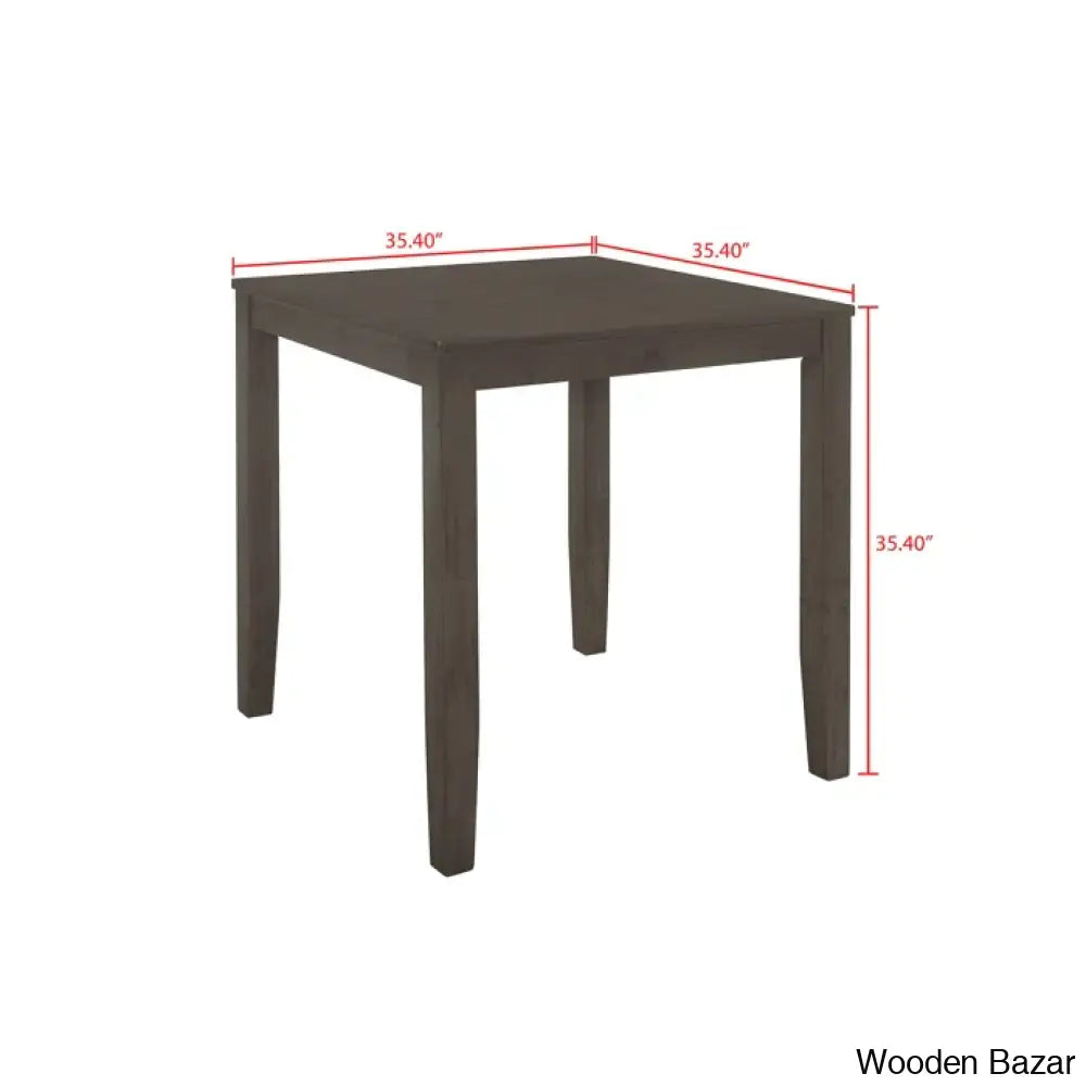 Axes New 4 Seater Wooden Dining Table Set- Bazar