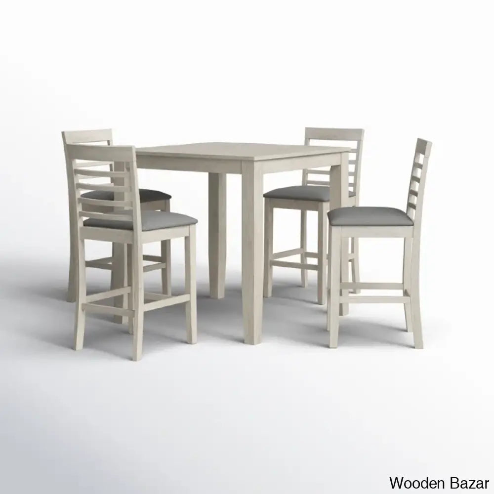 Axes New 4 Seater Wooden Dining Table Set- Bazar