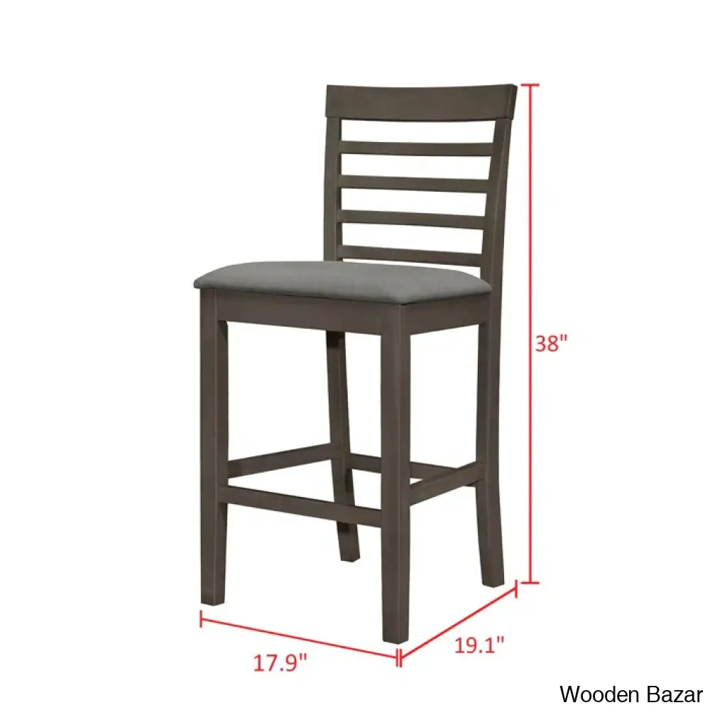 Axes New 4 Seater Wooden Dining Table Set- Bazar