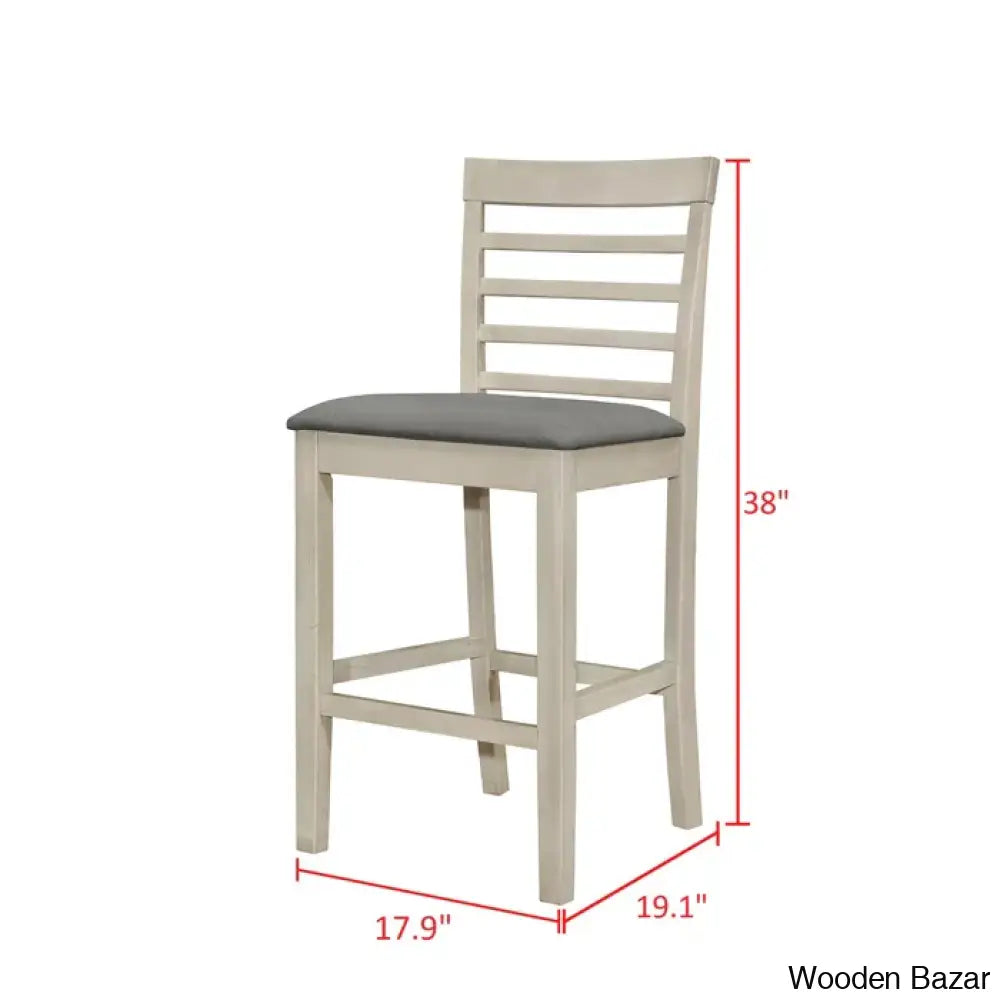 Axes New 4 Seater Wooden Dining Table Set- Bazar