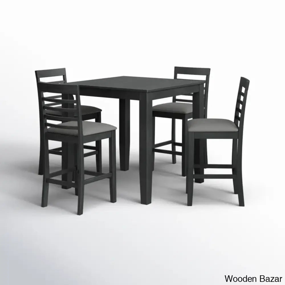 Axes New 4 Seater Wooden Dining Table Set- Bazar