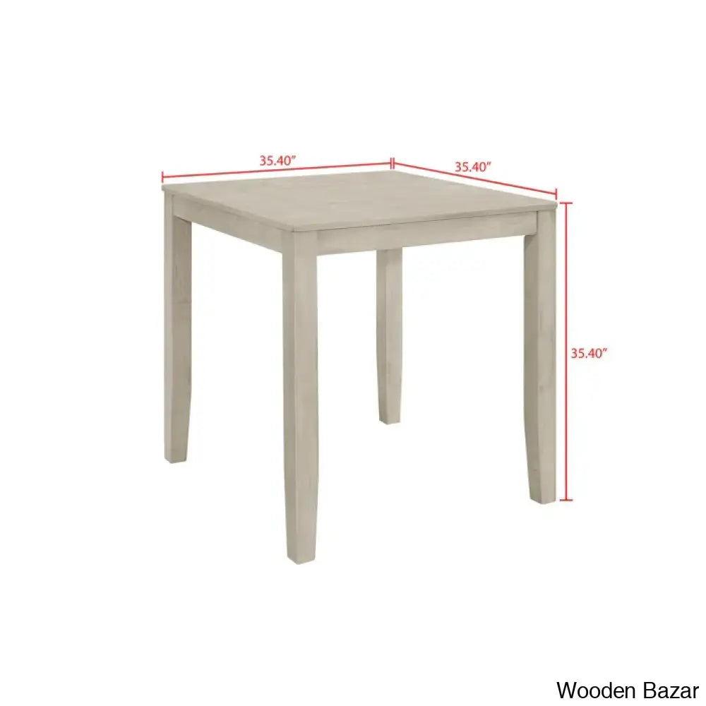 Axes New 4 Seater Wooden Dining Table Set- Bazar