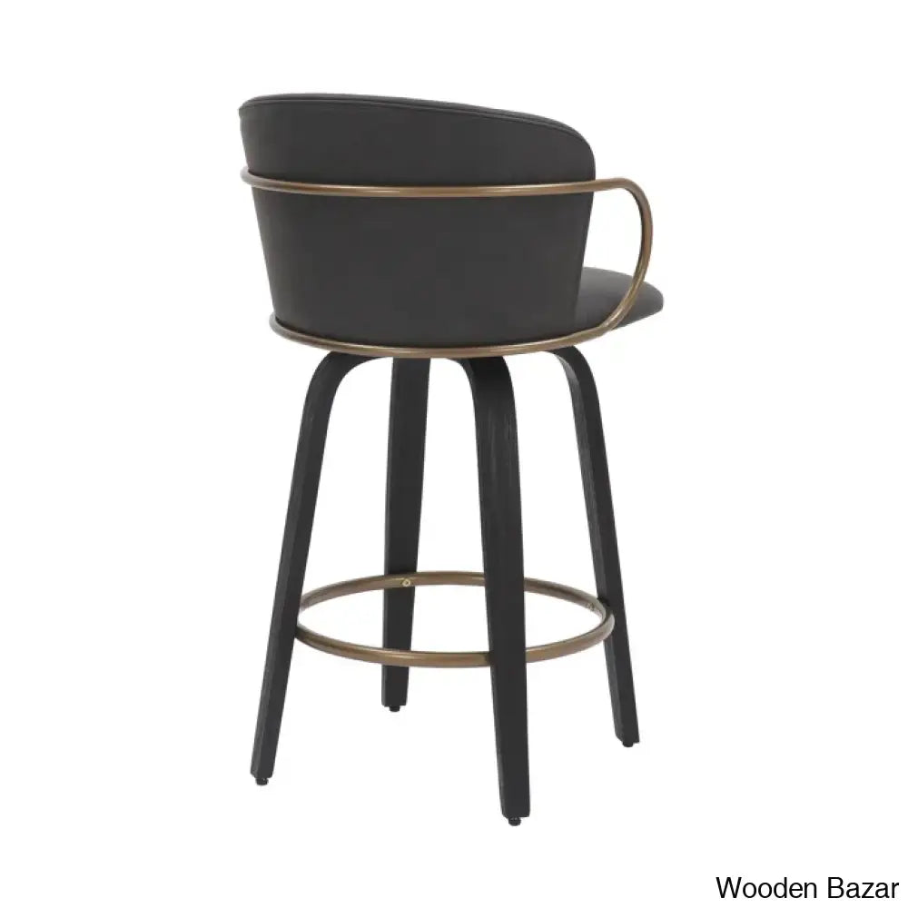 Aydiners Swivel Upholstered 25.6’’ Counter And Bar Stool With Metal Frame (Set Of 2)