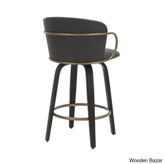 Aydiners Swivel Upholstered 25.6’’ Counter And Bar Stool With Metal Frame (Set Of 2)