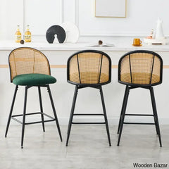 Ayidenc Swivel Boucle Upholstered Counter & Bar Stool (Set Of 3)
