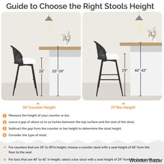 Ayidenc Swivel Boucle Upholstered Counter & Bar Stool (Set Of 3)