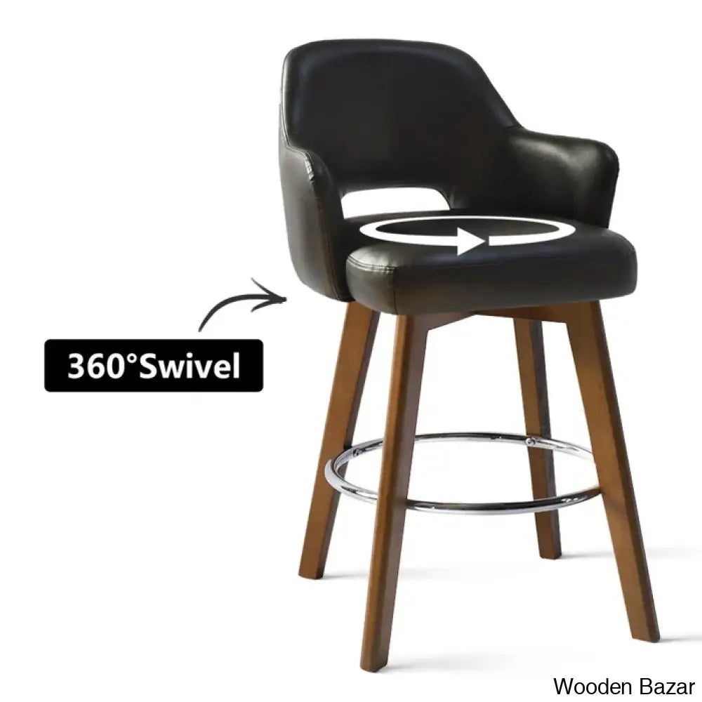 Aylsworthc Swivel 26.5’’ Counter Stool Set Of 2