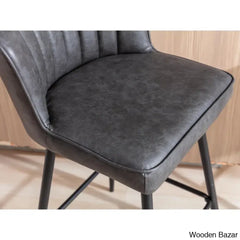 Azarrias Swivel 25.5’’ Counter And Bar Stool (Set Of 2)