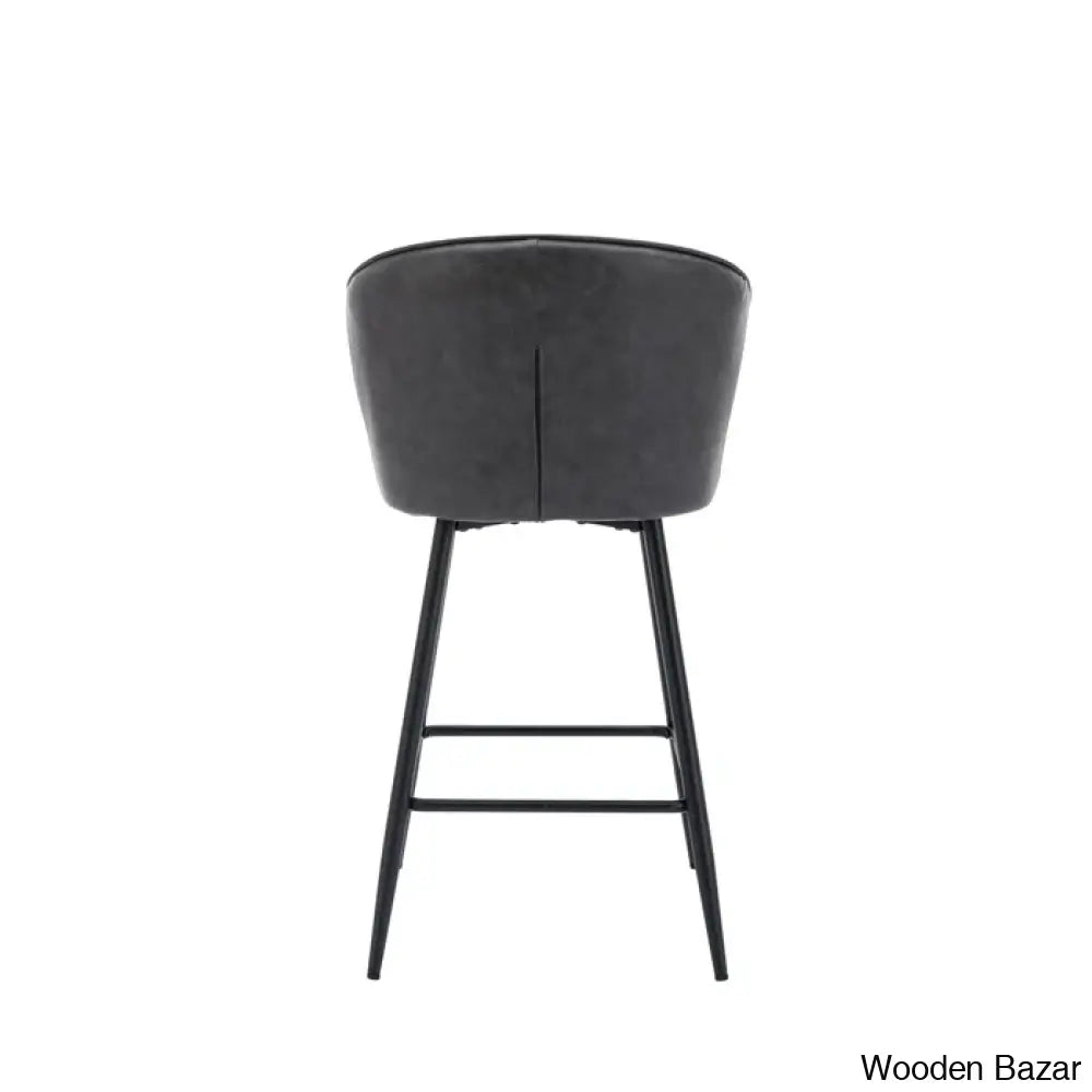 Azarrias Swivel 25.5’’ Counter And Bar Stool (Set Of 2)