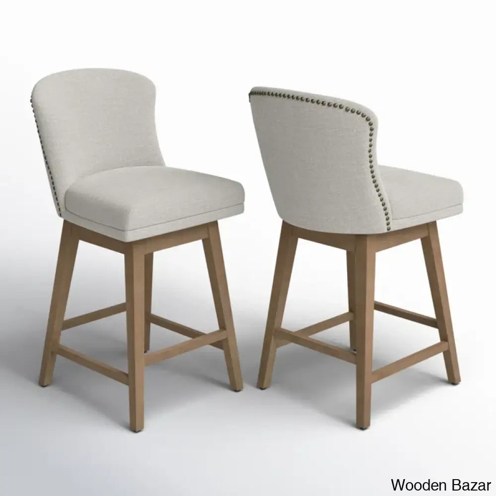 Azenaz Swivel 26’’ Counter And Bar Stool (Set Of 2)