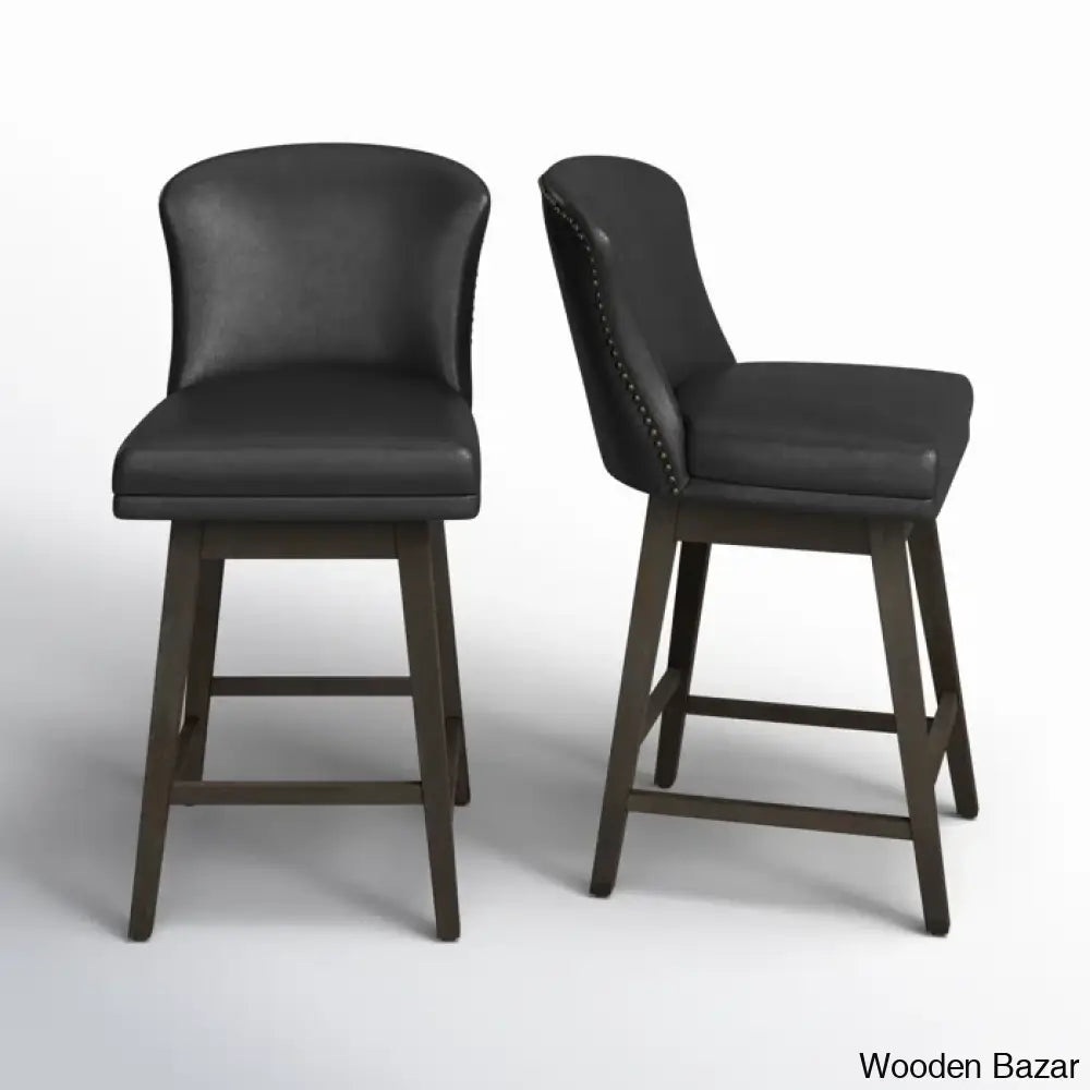 Azenaz Swivel 26’’ Counter And Bar Stool (Set Of 2)