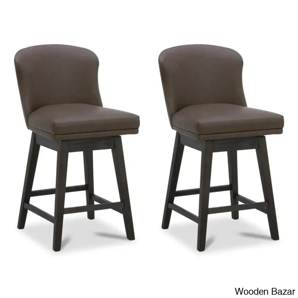 Azenaz Swivel 26’’ Counter And Bar Stool (Set Of 2)