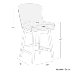 Azenaz Swivel 26’’ Counter And Bar Stool (Set Of 2)