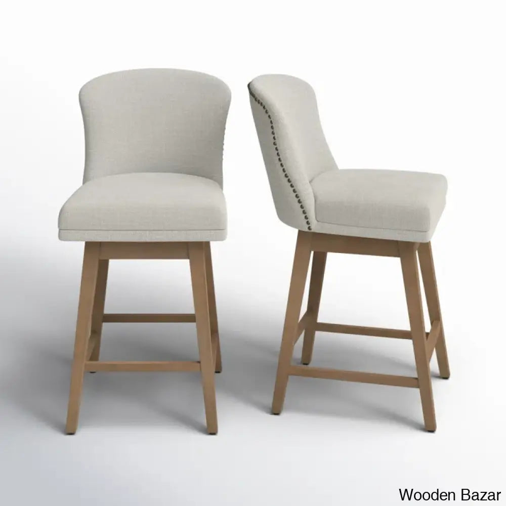 Azenaz Swivel 26’’ Counter And Bar Stool (Set Of 2)