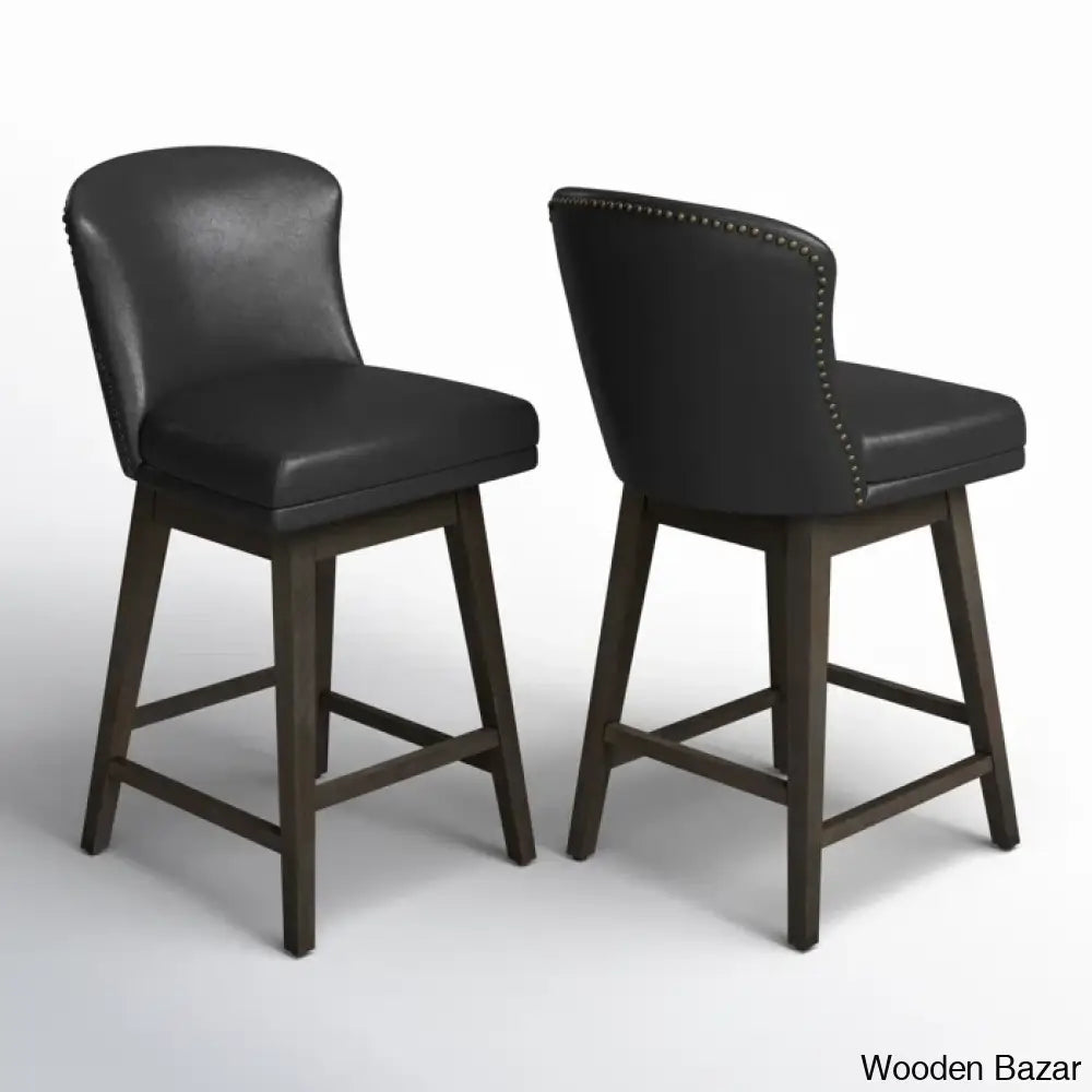 Azenaz Swivel 26’’ Counter And Bar Stool (Set Of 2)