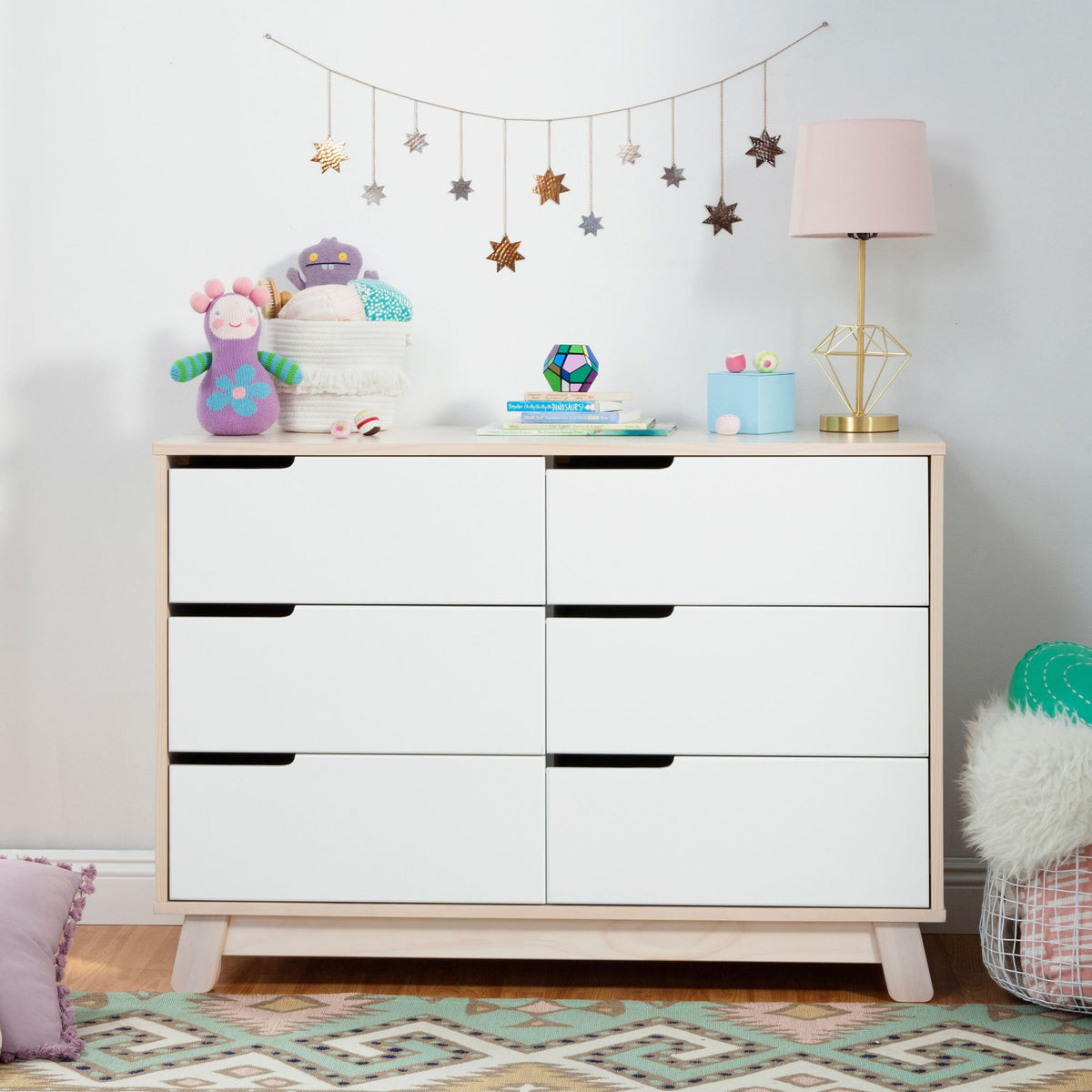 Jakky Pero  6-Drawer Dresser - Wooden Bazar