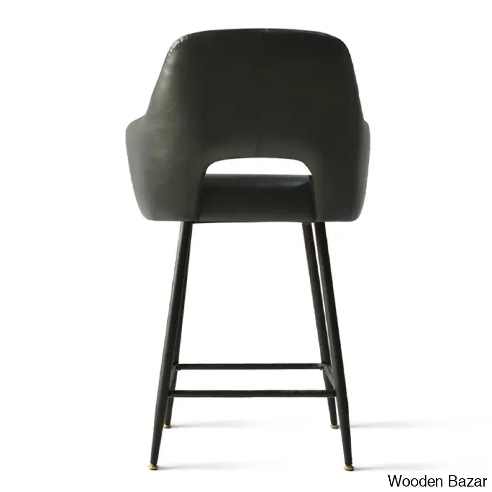 Balbonaz Upholstered Counter Stool With Arms