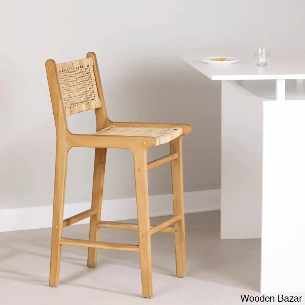 Balkas Swivel Rattan Counter And Bar Stool