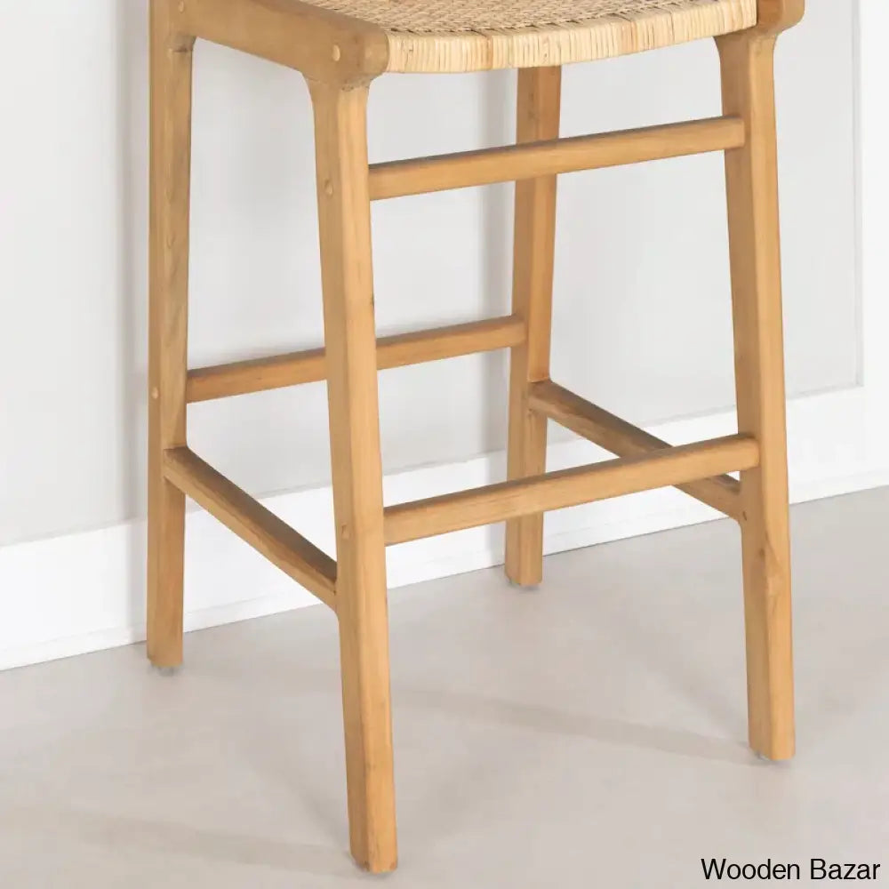 Balkas Swivel Rattan Counter And Bar Stool