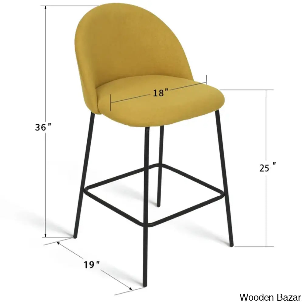 Ballancen Upholstered 25’’ Counter And Bar Stool