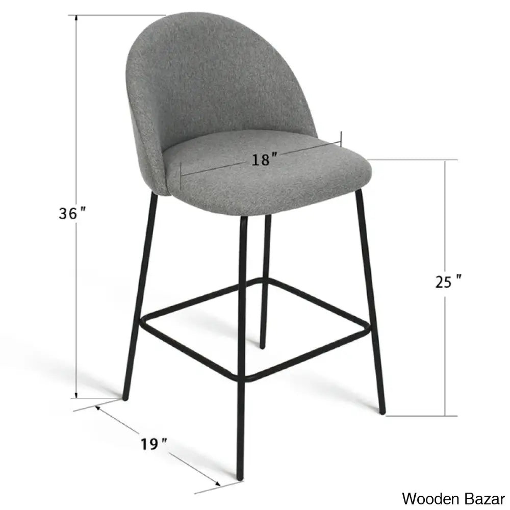 Ballancen Upholstered 25’’ Counter And Bar Stool