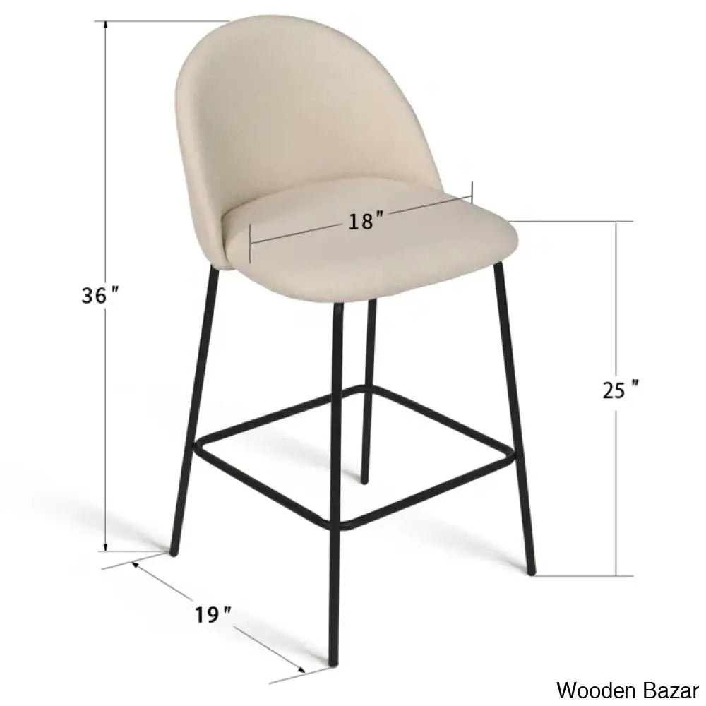 Ballancen Upholstered 25’’ Counter And Bar Stool