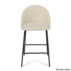 Ballancen Upholstered 25’’ Counter And Bar Stool Beige / Single Chair