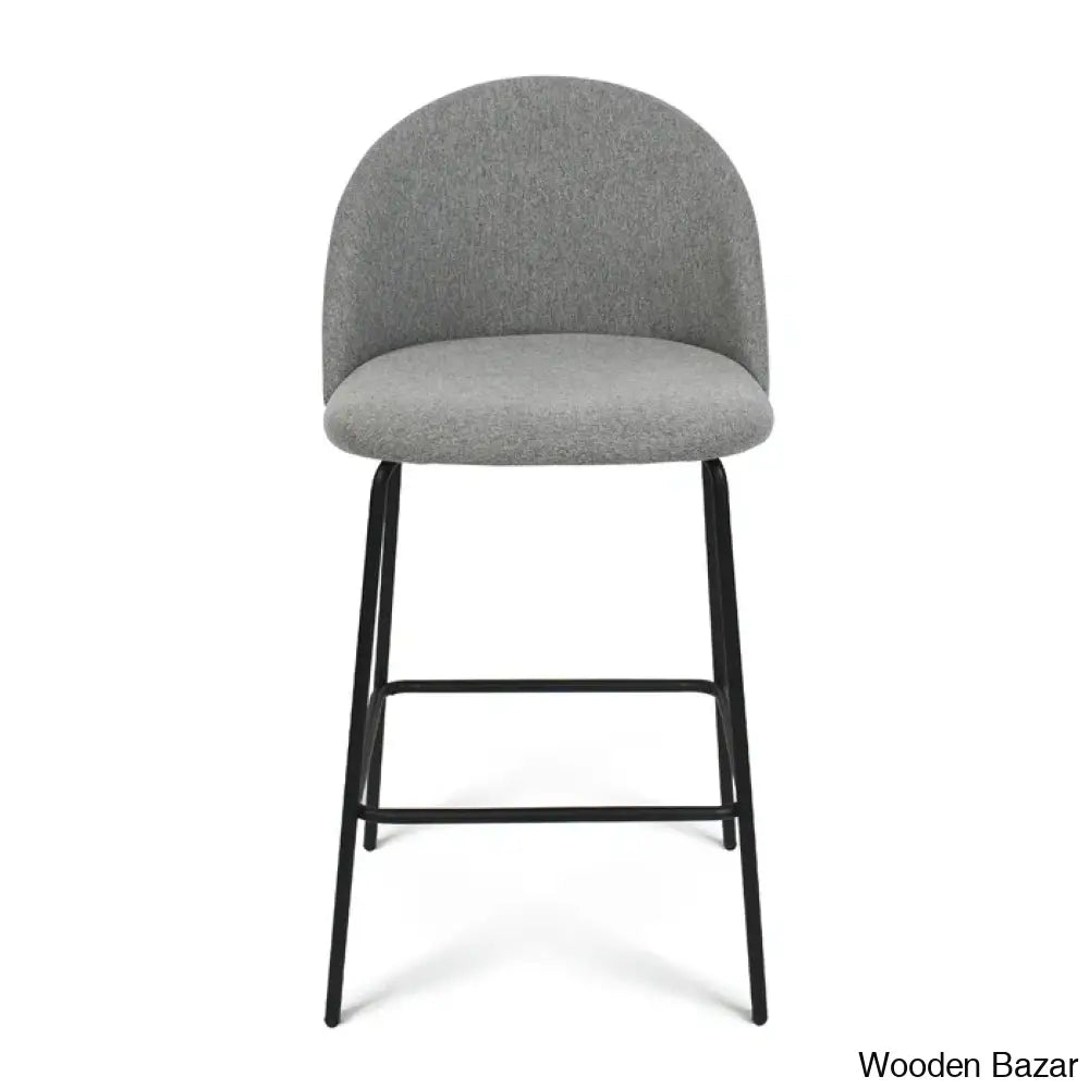 Ballancen Upholstered 25’’ Counter And Bar Stool Gray / Single Chair