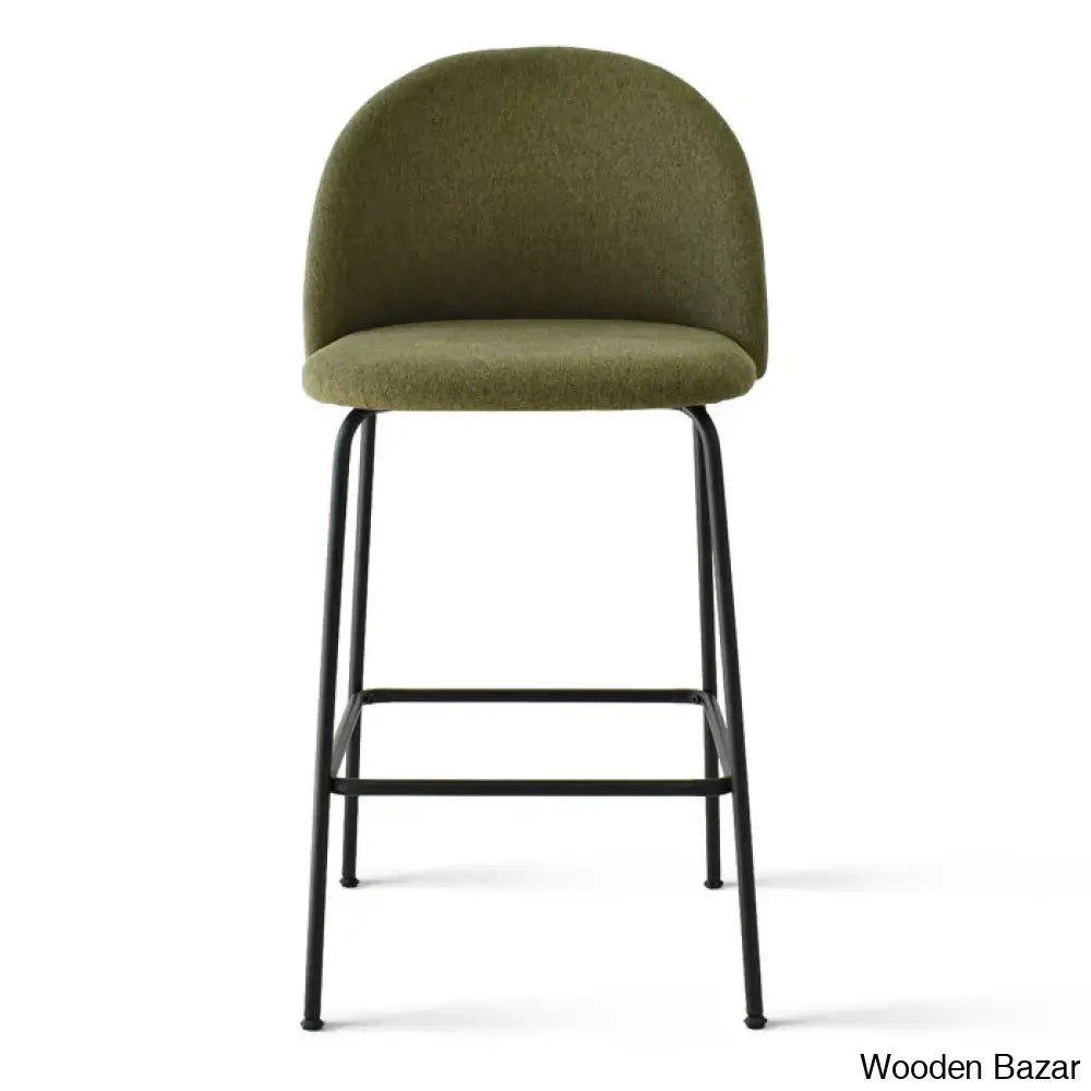 Ballancen Upholstered 25’’ Counter And Bar Stool Green / Single Chair