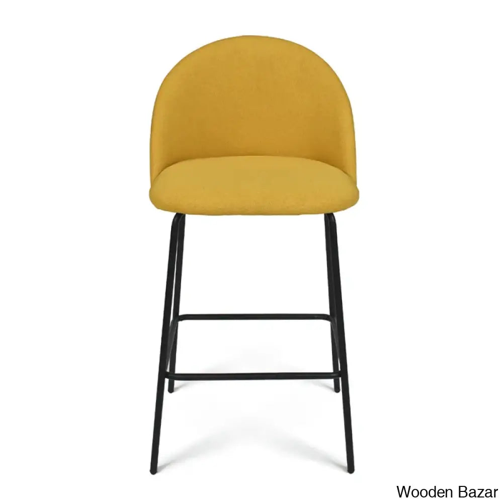 Ballancen Upholstered 25’’ Counter And Bar Stool Yellow / Single Chair