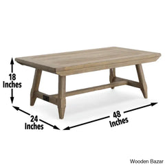 Banjeeto Solid Pine Coffee And Center Table