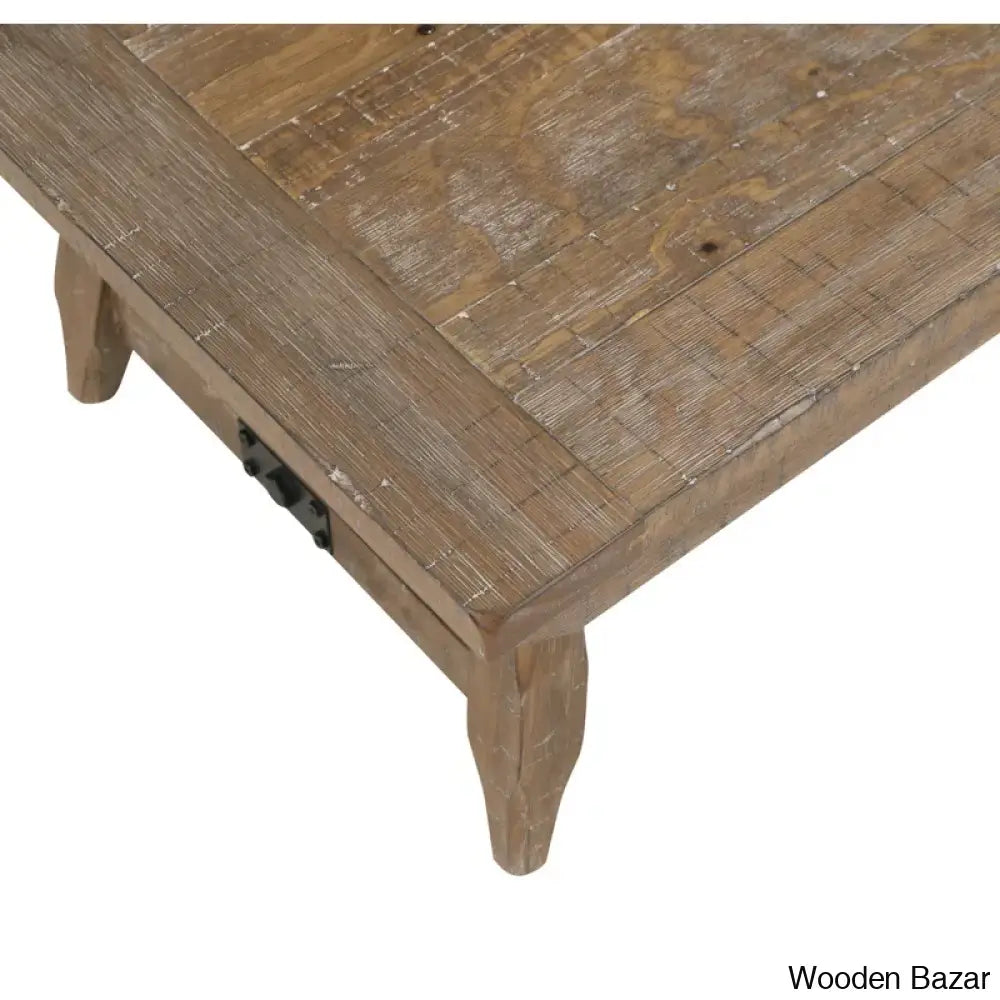 Banjeeto Solid Pine Coffee And Center Table